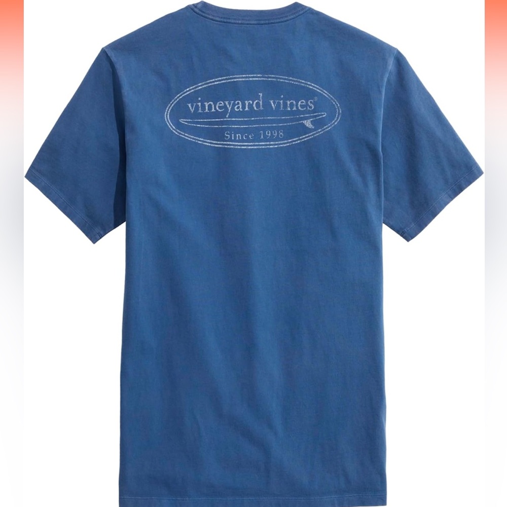 Like New Vineyard Vines Mens Outlined Surf Logo Short-Sleeve T-Shirt size XXL